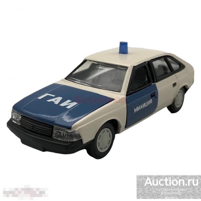 Модель автомобиля Москвич-2141 (Милиция ГАИ) 1980-1990 гг., "ТАНТАЛ" г. Саратов, СССР 