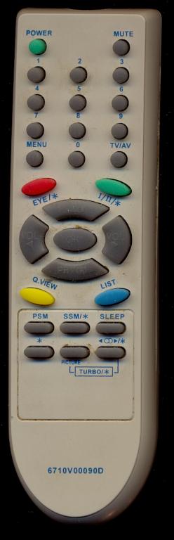 Пульт д/у для TV LG (6710V00090D) б/у РАБОЧИЙ лот 1
