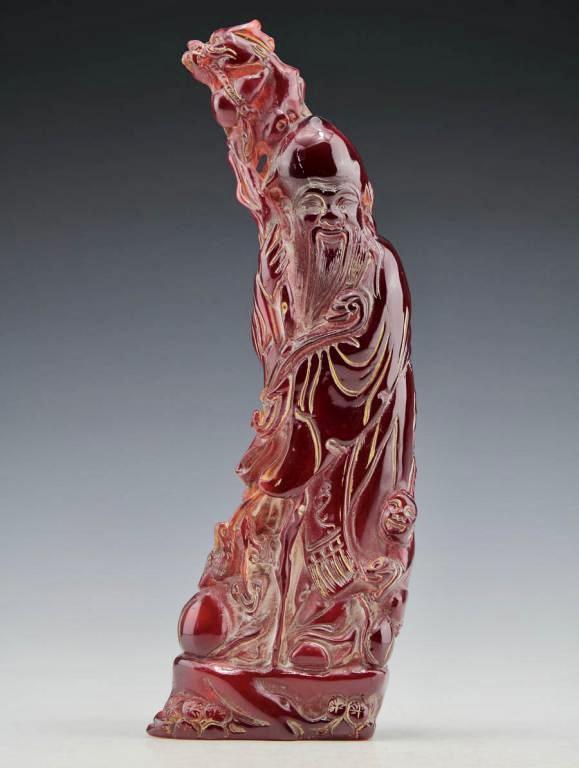 Фигурка Статуэтка Бессмертный смола под янтарь 26.5 см