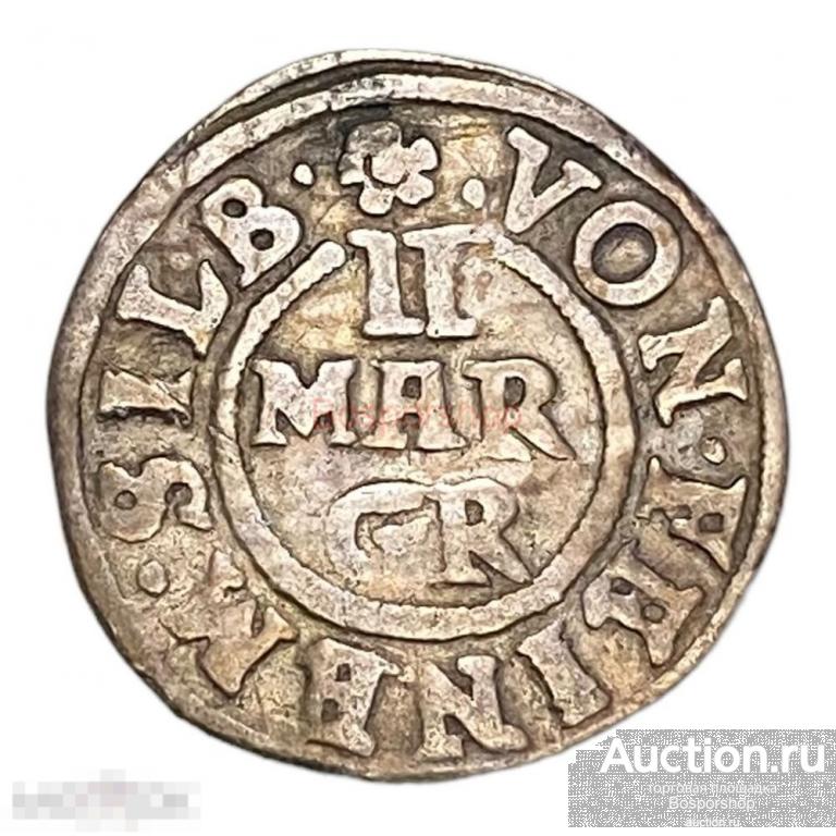 Германия, Брауншвейг-Вольфенбюттель 2 мариенгроша 1634 г. 