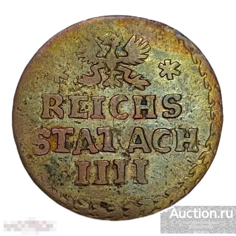 Германия, Ахен 4 геллера 1737 г. 