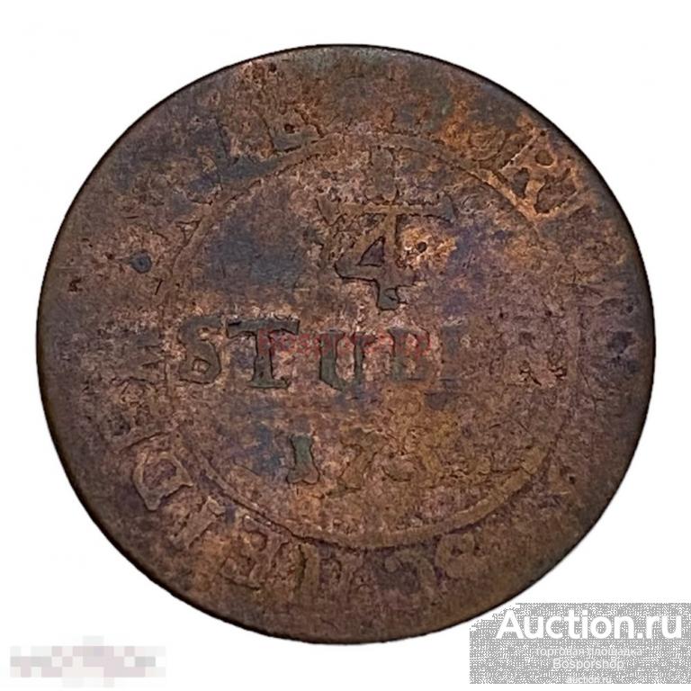 Германия, Дортмунд 1/4 штюбера 1755 г. (HS) 