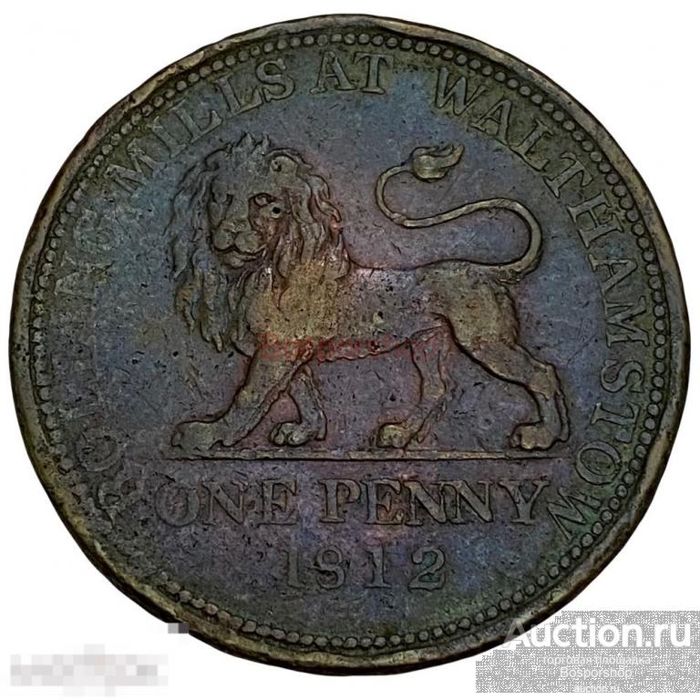 Великобритания токен 1 пенни 1812 г. (Британская медная компания) (2) 