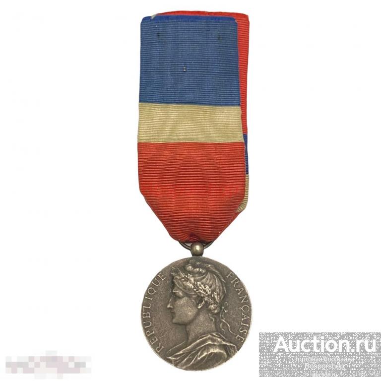 Франция, медаль "Министерство труда и социальной защиты" (E.RUDOLF) серебряная степень 1953 г. 