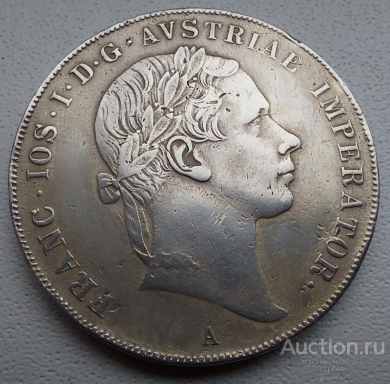 Австрия 1 талер 1853 Франц Иосиф R очень редкий