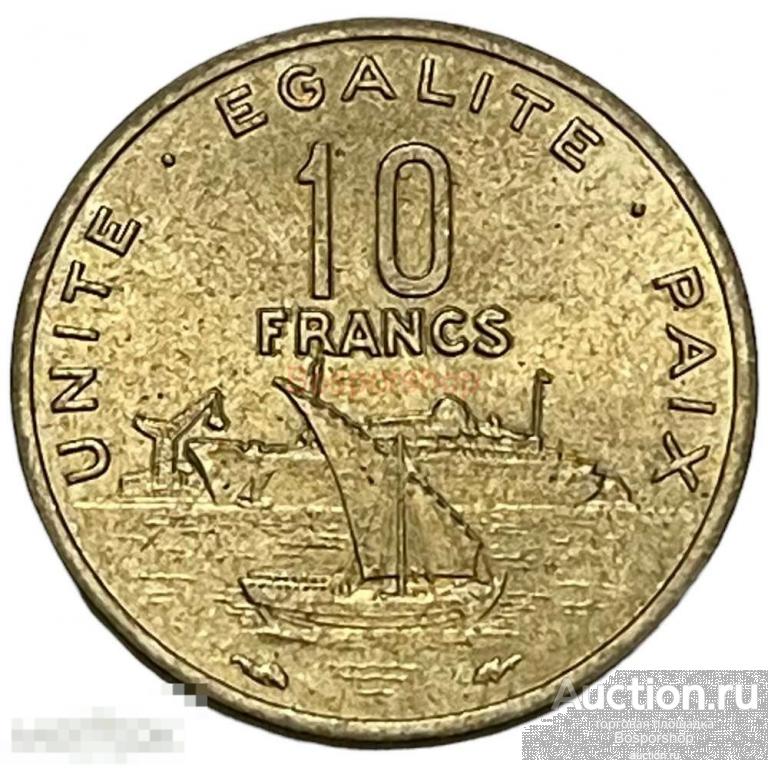 Джибути 10 франков 1983 г. (2) 
