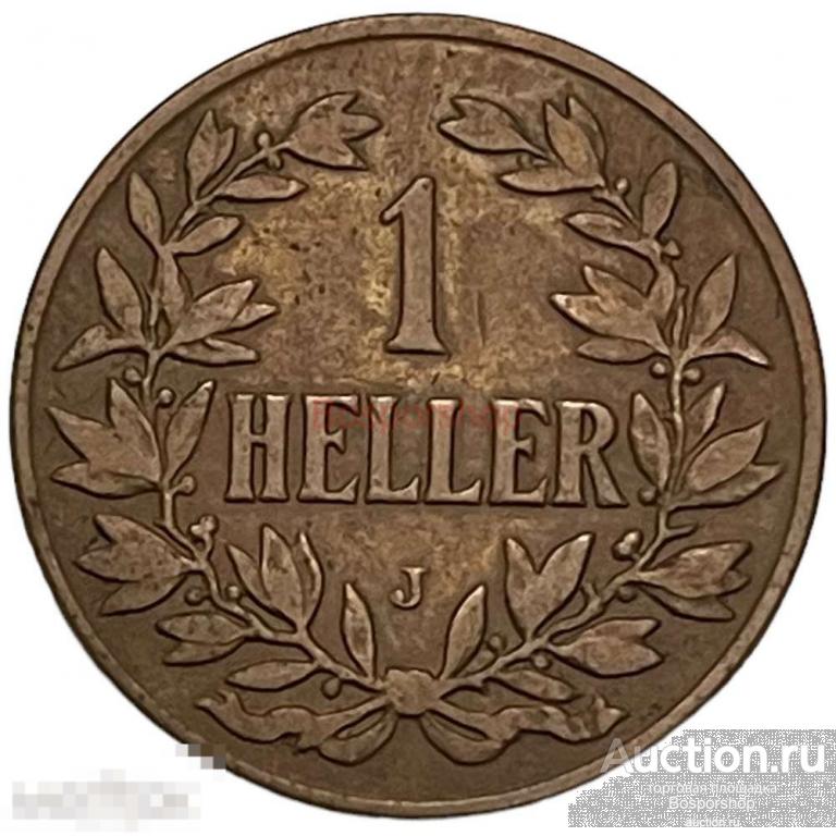 Германская Восточная Африка 1 геллер 1907 г. (J) 