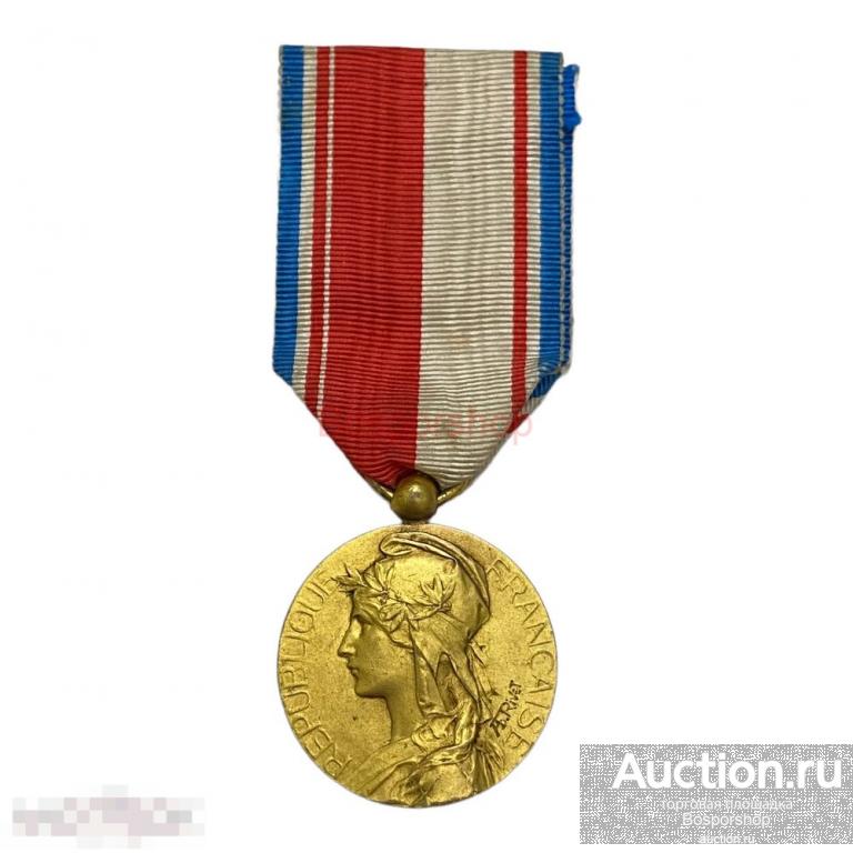 Франция, медаль "Федерация музыкальных обществ Эльзаса и Лотарингии" золотая степень 1961-1970 гг. 