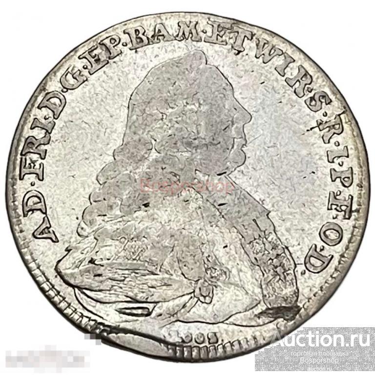 Германия, Вюрцбург 20 крейцеров 1762 г. 