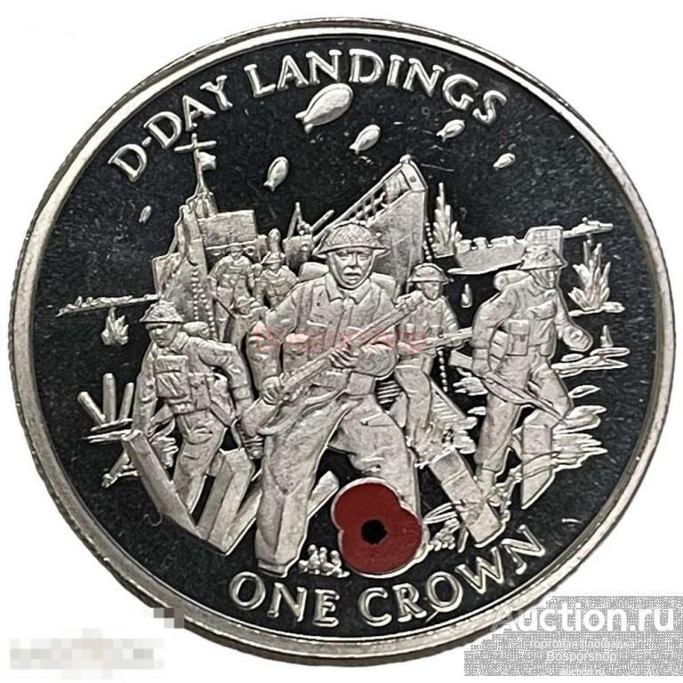 Гибралтар 1 крона 2004 г. (Вторая мировая война - Высадкa в Нормандии) 