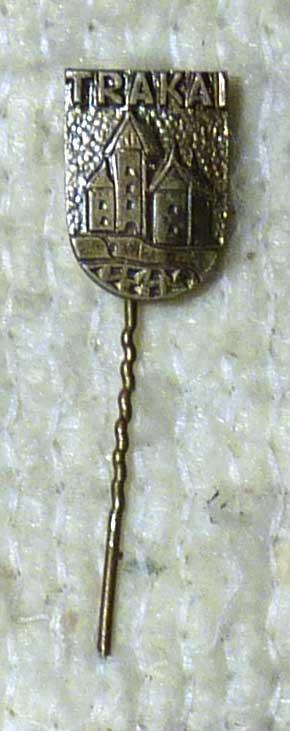 Значок Тракай Trakai тяжелый металл СССР