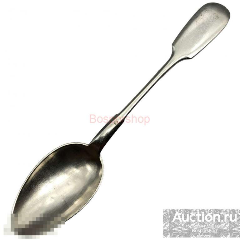 Серебряная чайная ложка, 0.84 проба, 1908-1917 гг., (НП) Российская Империя 