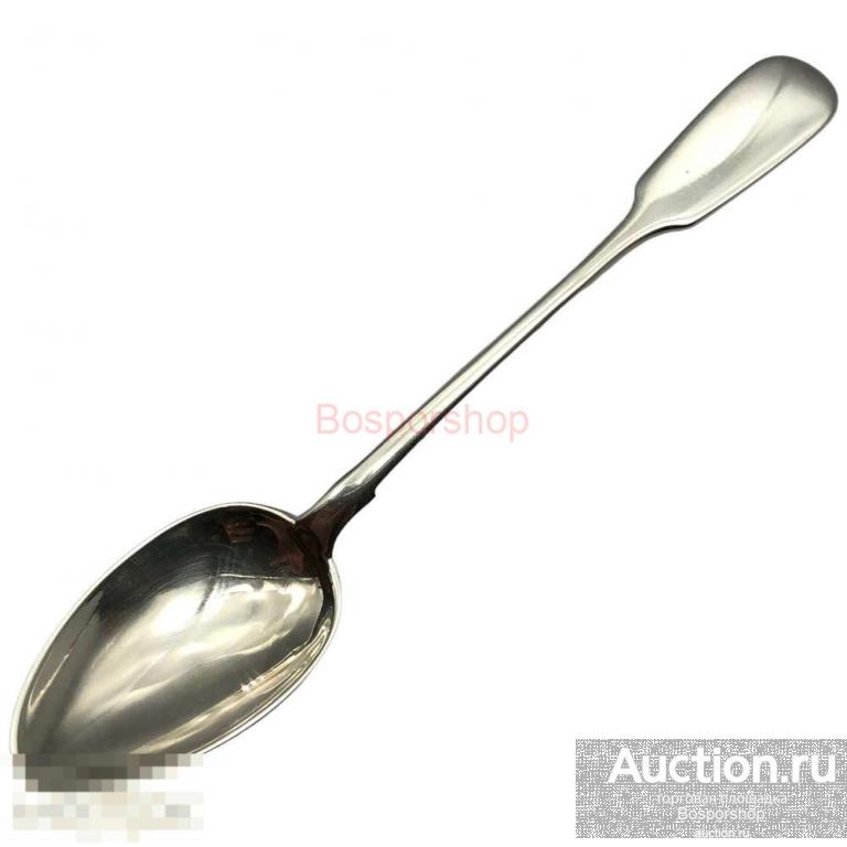 Серебряная чайная ложка, 0.84 проба, 1899-1917 гг., (ИВ) (АС) Российская Империя 