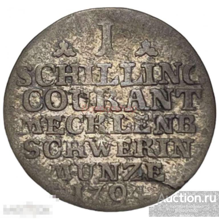 Германия, Мекленбург-Шверин 1 шиллинг 1794 г. 