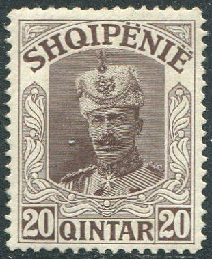 Княжество Албания 1914 князь Вильгельм Вид 20 к.* Mi IId (кц € 8)