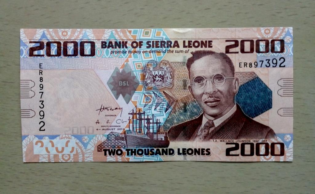 Сьерра Леоне 2000 леоне год пресс unc