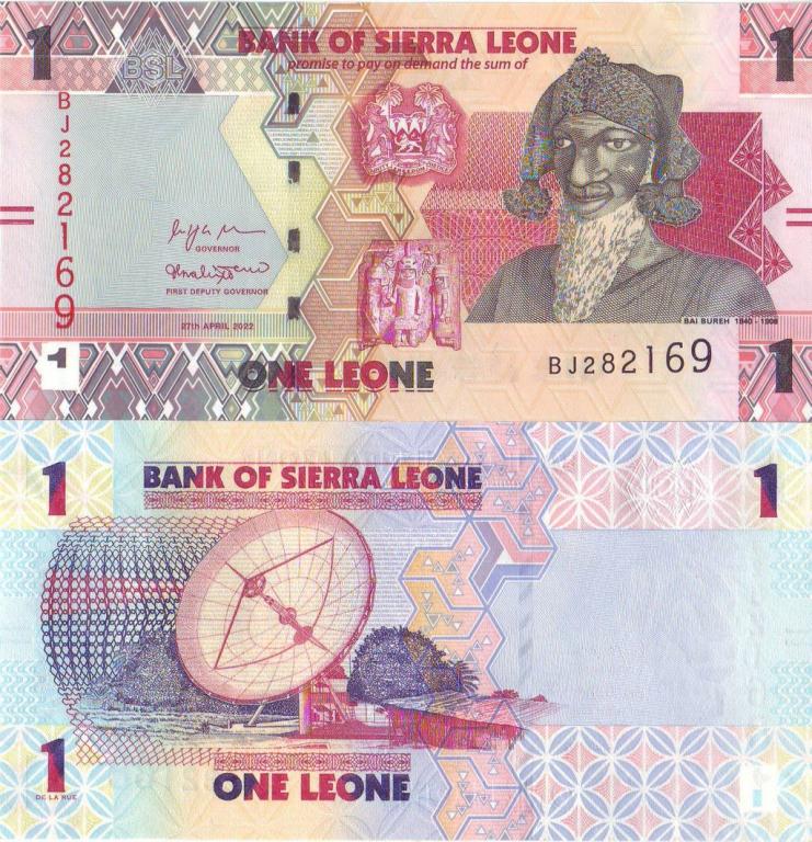 Сьерра-Леоне 1 леоне 2022 P34 пресс unc