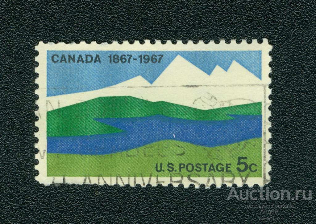 1967 г. США - Выпуск, посвященный столетию Канады (0824f)
