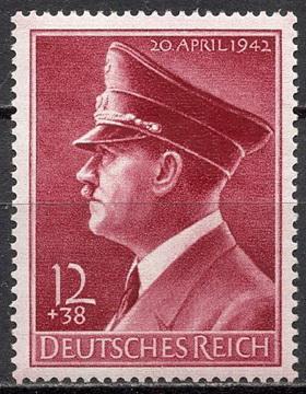 ❤1942 Германия 3 Рейх Гитлер Mi 813 ЛЮКС (Полная серия) MNH OG