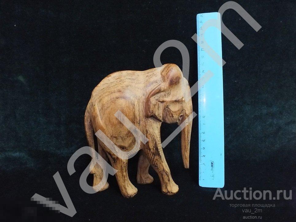 Слон резьба по дереву Африка ручная работа 