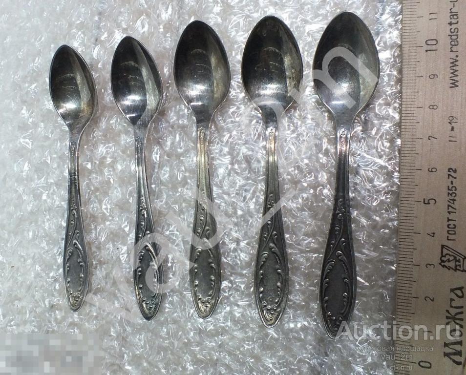 Ложка ложечка старинная мельхиор СССР 