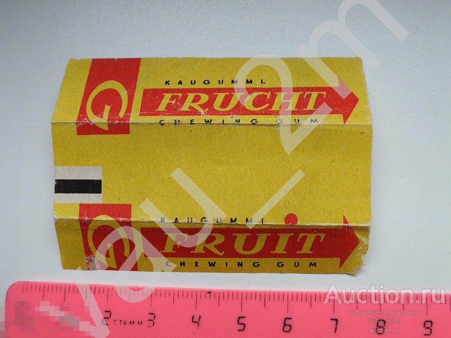 Kaugummi fruit frucht обертка этикетка фантик от жвачки 