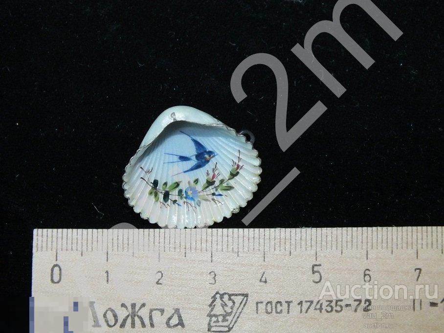 Старинная брошь брошка серебро 900 пробы, ручная роспись. До 1917 года! 