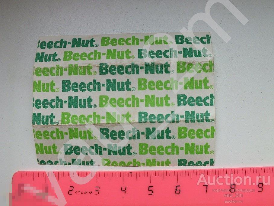 Beech - Nut этикетка обертка фантик упаковка от жвачки. Редкость! 