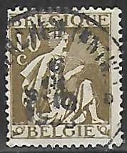 Бельгия. 1932. Церера. Гашение.