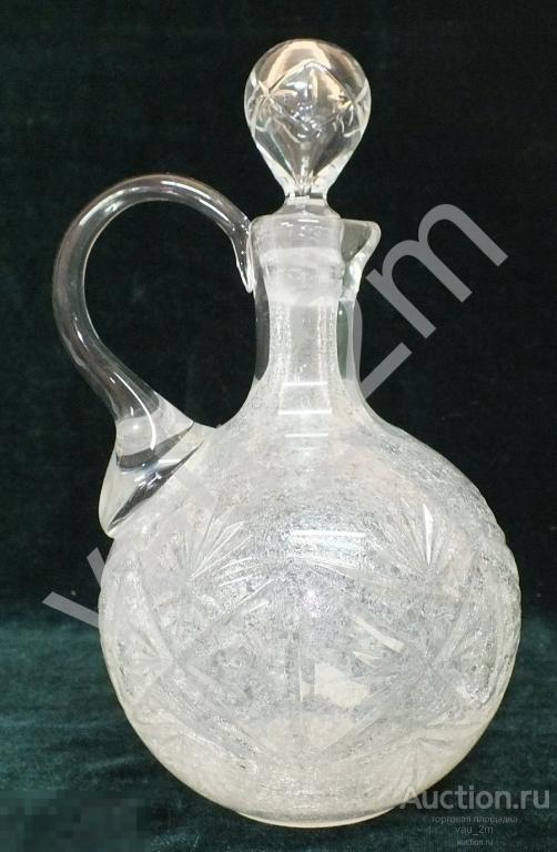 Старинный русский графин с пробкой. До 1917 года 