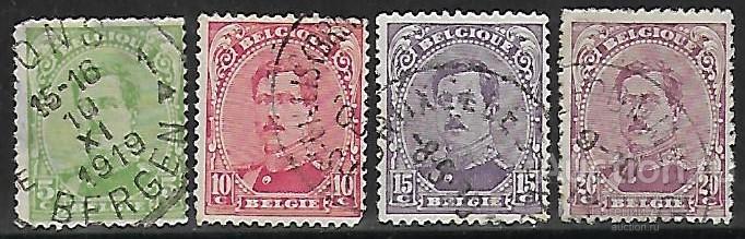Бельгия. 1915. Король Альберт I. Стандарт.  Гашение.