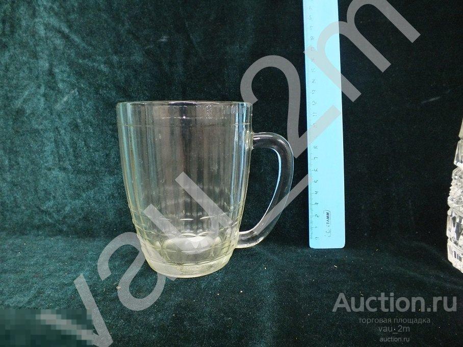 Пивная кружка бокал СССР 1988 год 0.5 литра. №2 