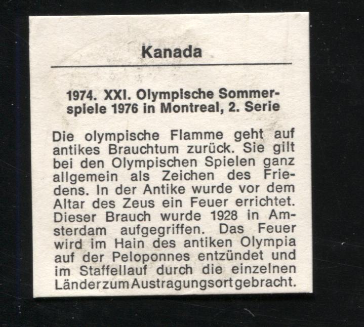 сертификат Канада 5 долларов 1974 XXI летние Олимпийские Игры Монреаль 1976 1