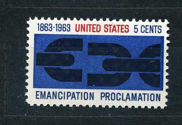 США. 100 лет прокламации Авраама Линкольна об освобождении рабов. Серия. 1963.**