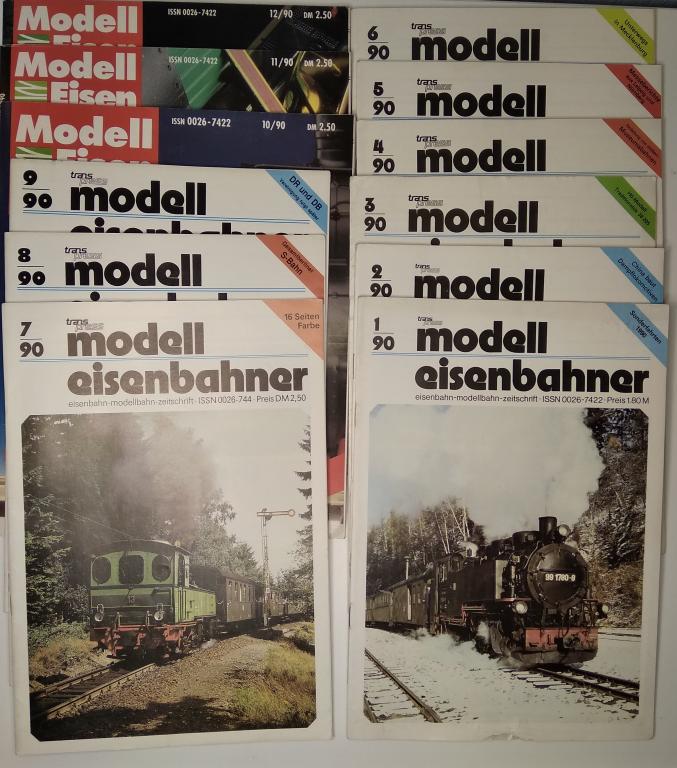 Подшивка журнала Model Eisenbahner за 1990 год