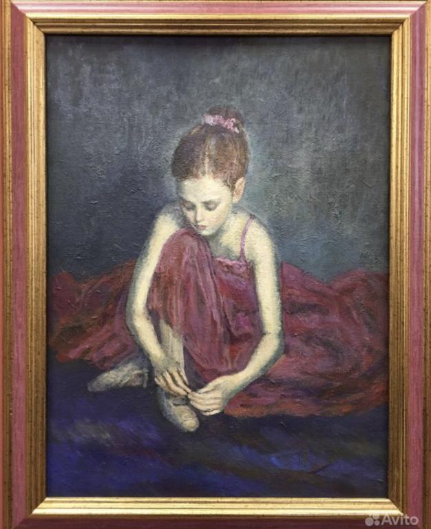 КАРТИНА МАСЛОМ «БАЛЕРИНА» ДМИТРИЯ ЛАСТОВИНА