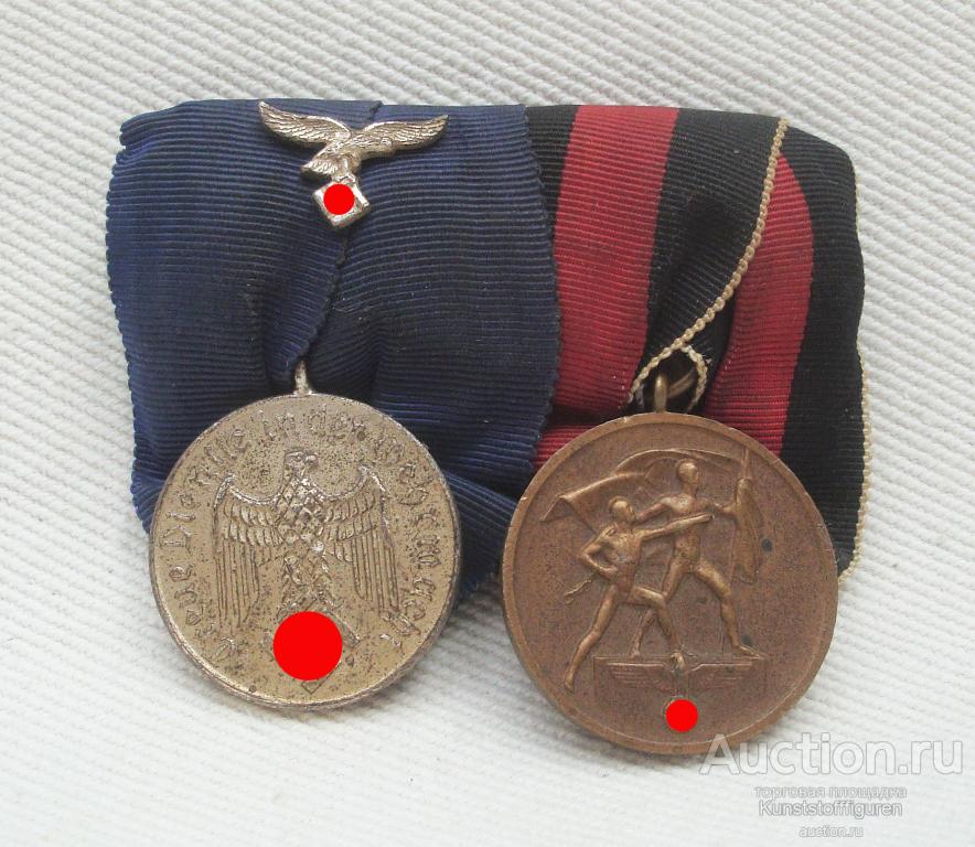 Колодка с наградами войны 1939-45 гг., Германия, 3-й Рейх.