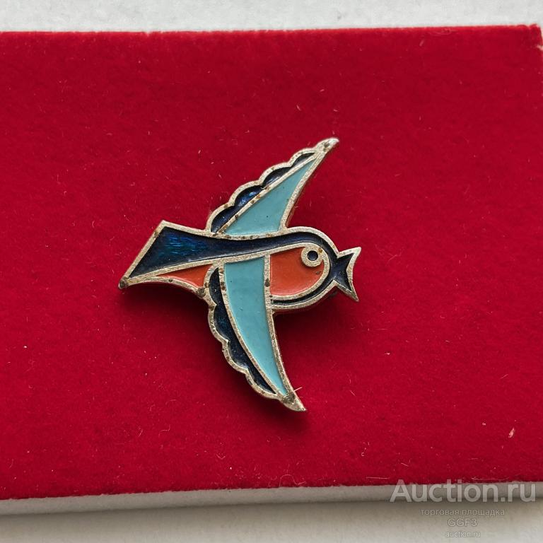 Значок СССР. Флор и фауна. Птица №2.