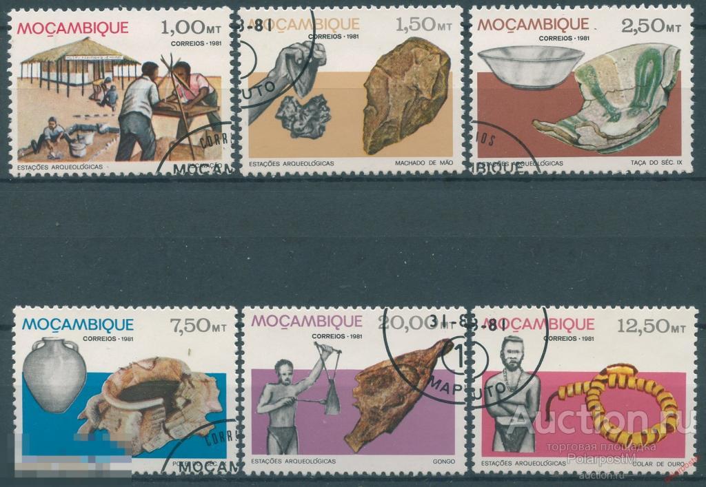 Y85 МОЗАМБИК 1981 840-845 Археологические раскопки. Этнография. Археология. История 