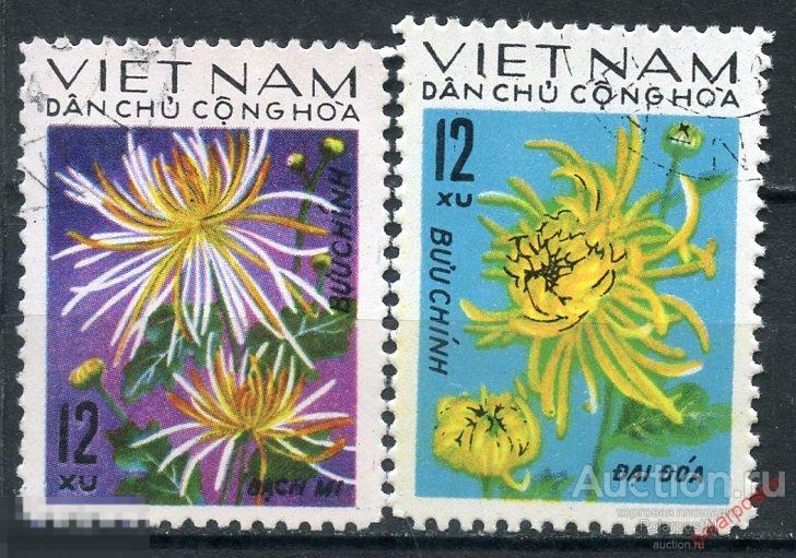 ВЬЕТНАМ СЕВЕРНЫЙ 1974 774-775. Флора. Цветы 