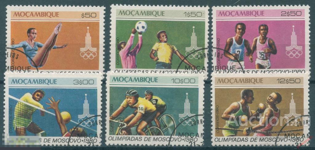 Y85 МОЗАМБИК 1980 765-770 Олимпийские игры 1980 года - Москва, СССР 
