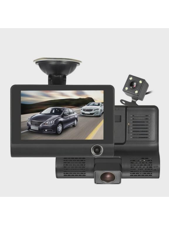 Видеорегистратор Video Car DVR, WDR Full HD 1080p, 3 камеры, С датчиком ...