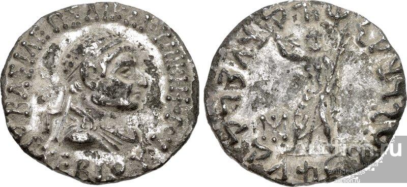 ⪼Ᾰ⪻  Бактрия - Архебий Дикайос (Archebios Dikaios Nikephoros) тетрадрахма 75-65 BC (R) [558]