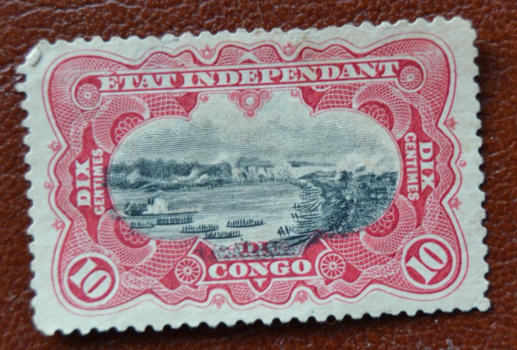 Бельгийское Конго 1909 год  Лодки Река Ландшафт Гаш