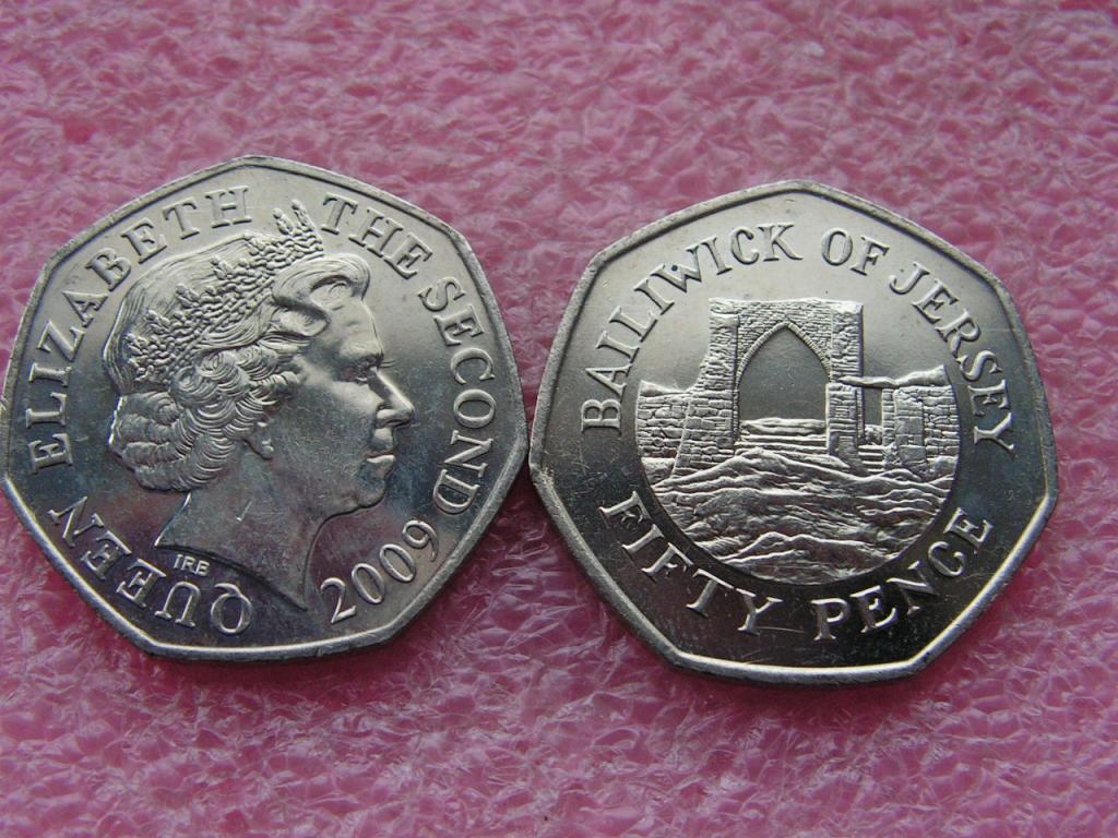 Джерси 50 пенсов 2009 unc