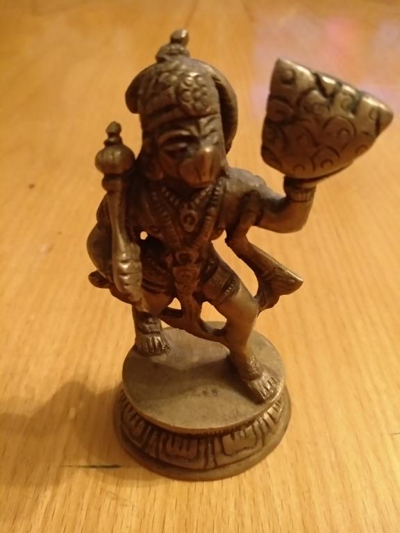 Vb Statue Статуэтка Хануман Бог обезьян бронза старинная — покупайте на Auction ...