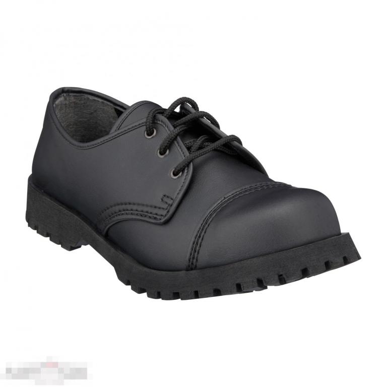 Полуботинки Boots & Braces Halbschuh Vegetarian 3-Loch schwarz /// Размер: 40 --- Арт. 61604 