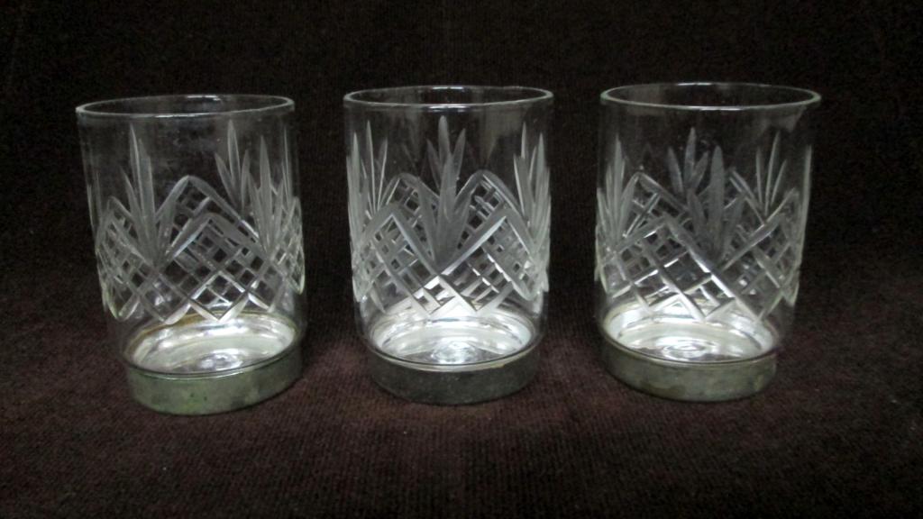 Стопки хрусталь мельхиор СССР