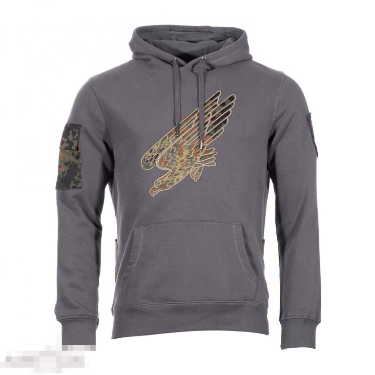 Толстовка Hoodie Bundeswehr Adler grau /// Размер: L --- Арт. 80508 