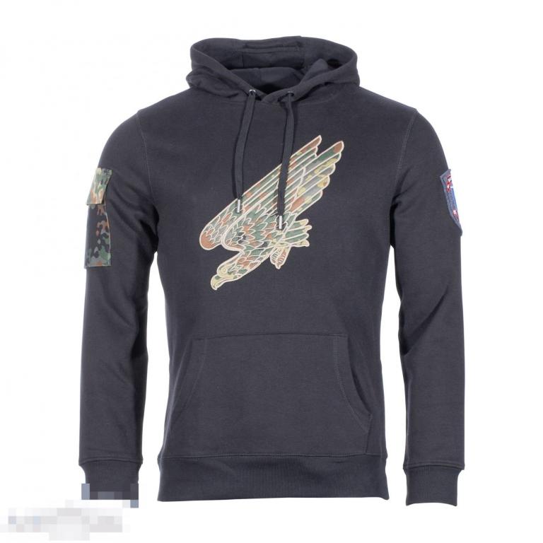 Толстовка Hoodie Bundeswehr Adler schwarz /// Размер: XL --- Арт. 80507 